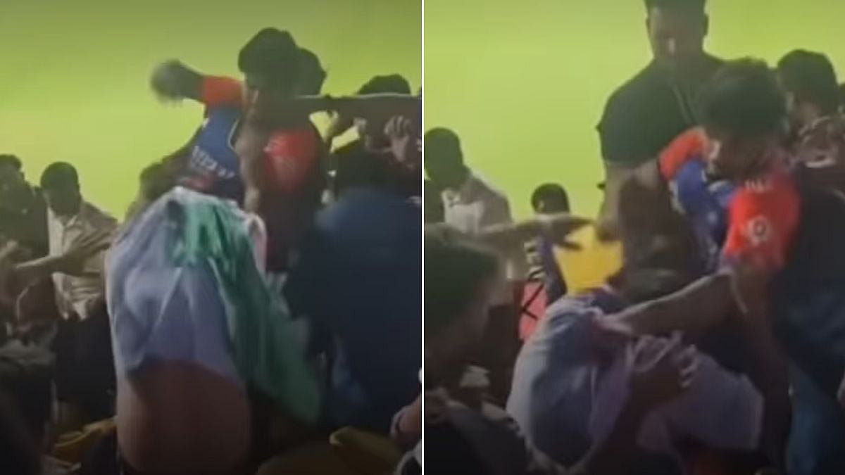 Viral Video Shows Fan Holding Indian Tricolour Brutally Attacking Spectator During IND Vs WI 3rd T20I In Indore