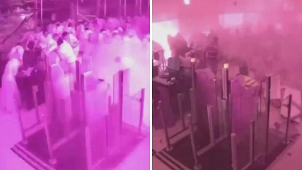 Riyadh Airport Attack: CCTV Shows Exact Moment Of Strike As Passengers, Pilgrims Fleeing In Panic After Missile Hits Terminal; 13 Killed Including An Indian | VIDEO