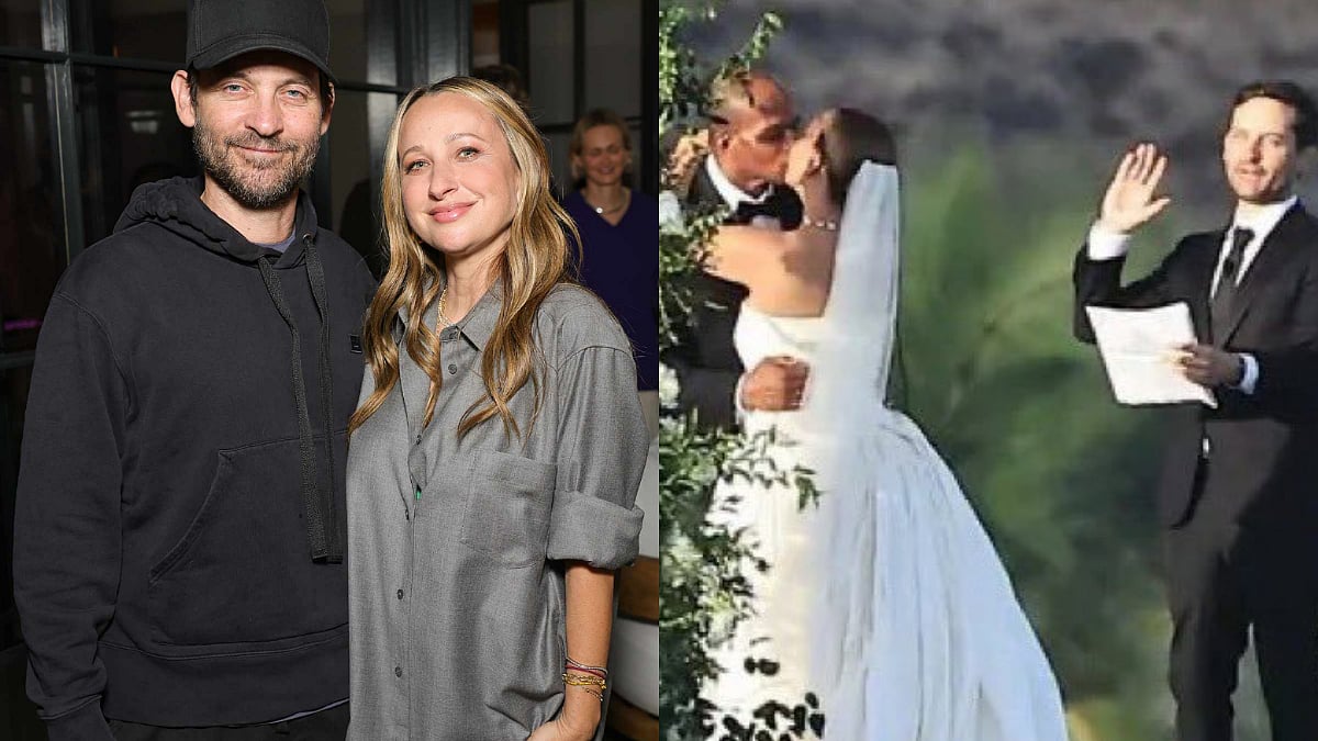 Spider-Man Star Tobey Maguire Watches Ex-Wife Jennifer Meyer Kiss New Husband After Officiating Her Wedding; Photos Go VIRAL