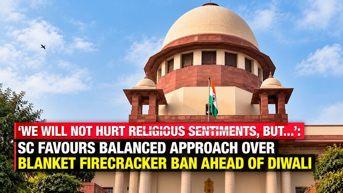 'We Will Not Hurt Religious Sentiments, But…': SC Favours Balanced Approach Over Blanket Firecracker Ban Ahead Of Diwali