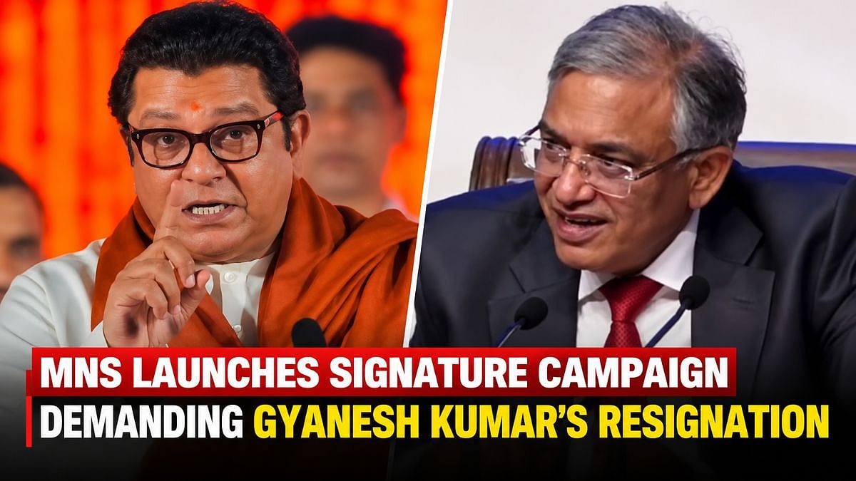 Navi Mumbai: MNS Launches Signature Campaign In Vashi Demanding Chief Election Commissioner Gyanesh Kumar’s Resignation