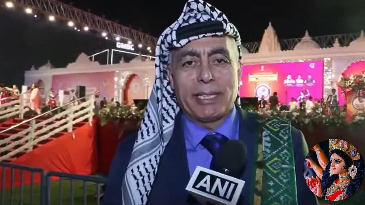 'This Is My Time To Exercise This Type Of Culture': Palestinian Ambassador Shawesh Joins Navratri Celebrations In Ahmedabad