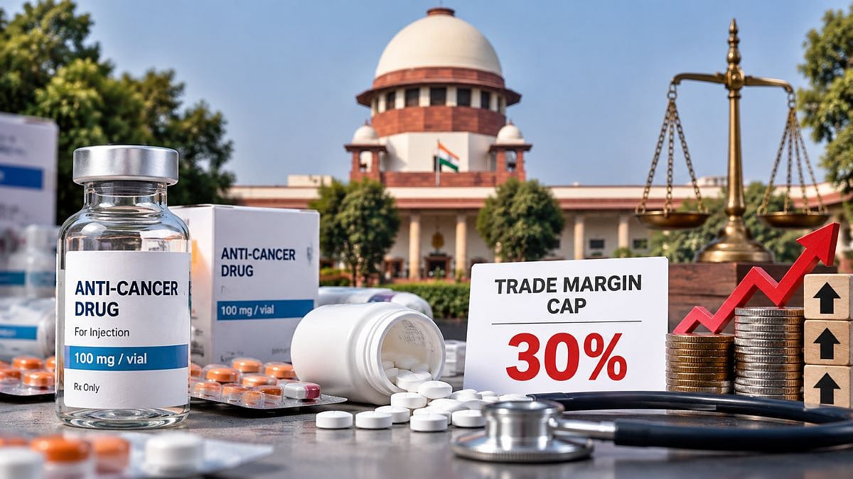 Centre Caps Cancer Drug Trade Margins At 30 Per Cent, Supreme Court Questions High Prices Of Other Medicines