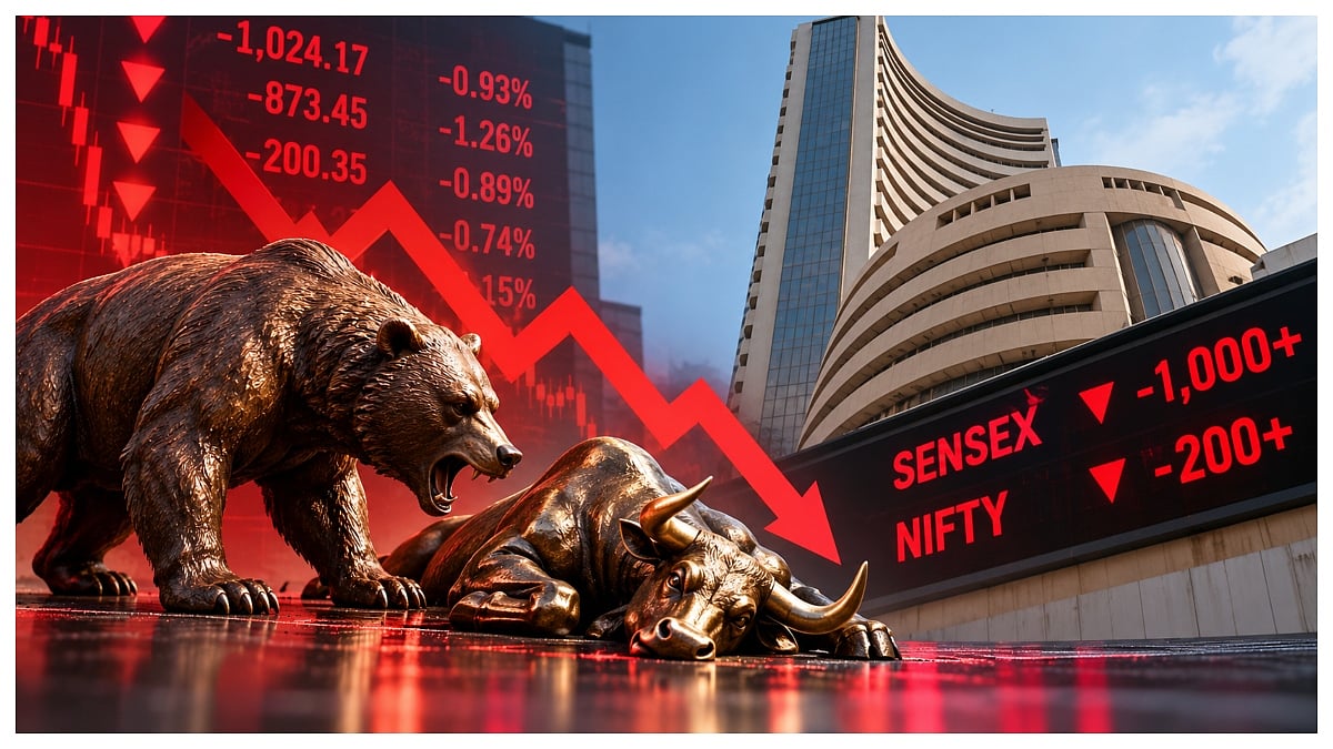 Sensex Crashes 1,000 Points From Day's High, Know- 5 Key Reasons Behind Nifty's 200-Point Fall