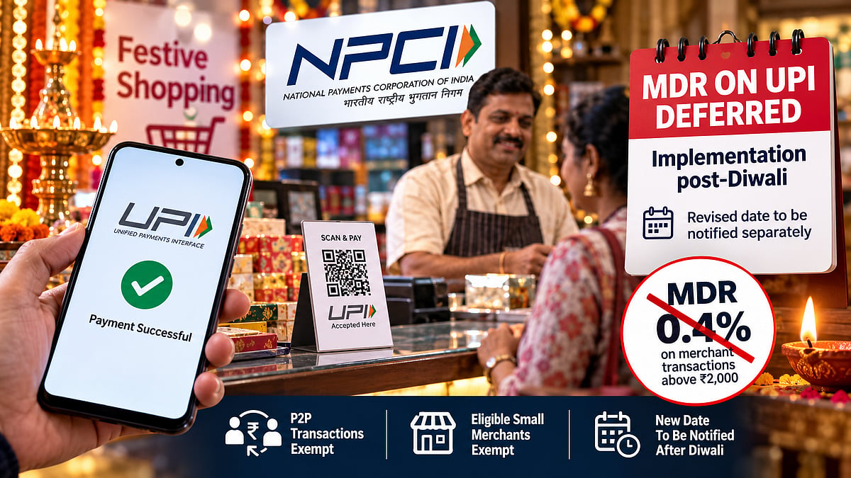 UPI MDR Charges Deferred Until After Diwali By NPCI; Mumbai Traders Welcome Relief From 0.4% Fee