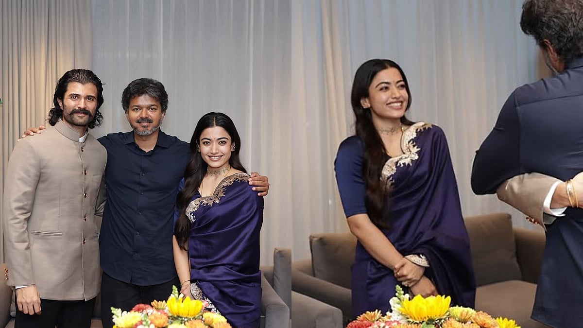 Rashmika Mandanna's Asgar Silk Saree Steals Show During Meeting With Tamil Nadu CM Vijay Ahead Of The Release Of Rananaali