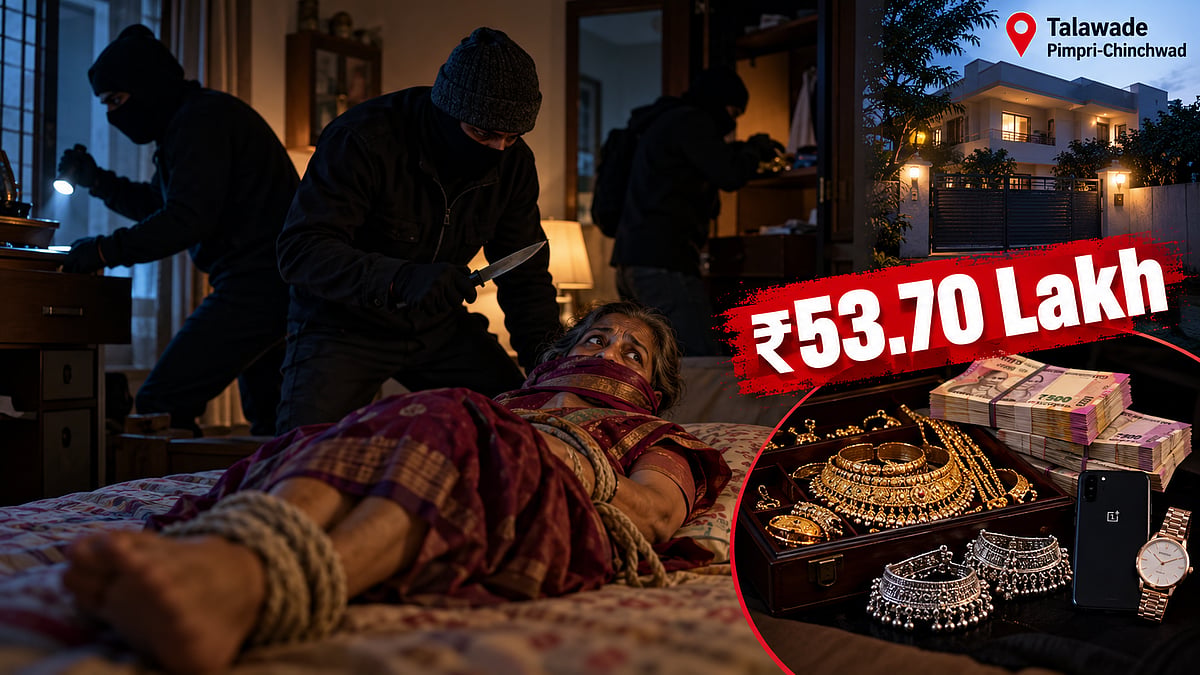 Pimpri-Chinchwad: ₹53.70 Lakh Worth Of Gold, Cash Stolen From Talawade Bungalow; 60-Year-Old Woman Tied Up & Assaulted