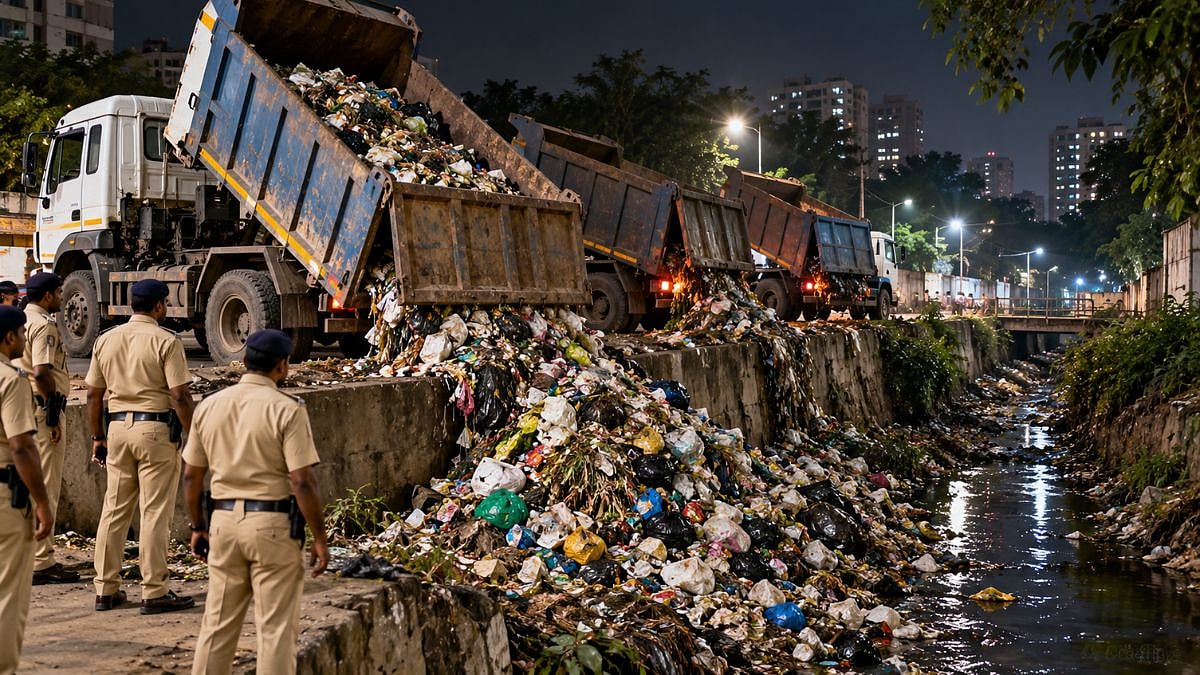 Mumbai Crime: 4 Truckloads Of Garbage Dumped In Mankhurd Drain, 4 Drivers Booked