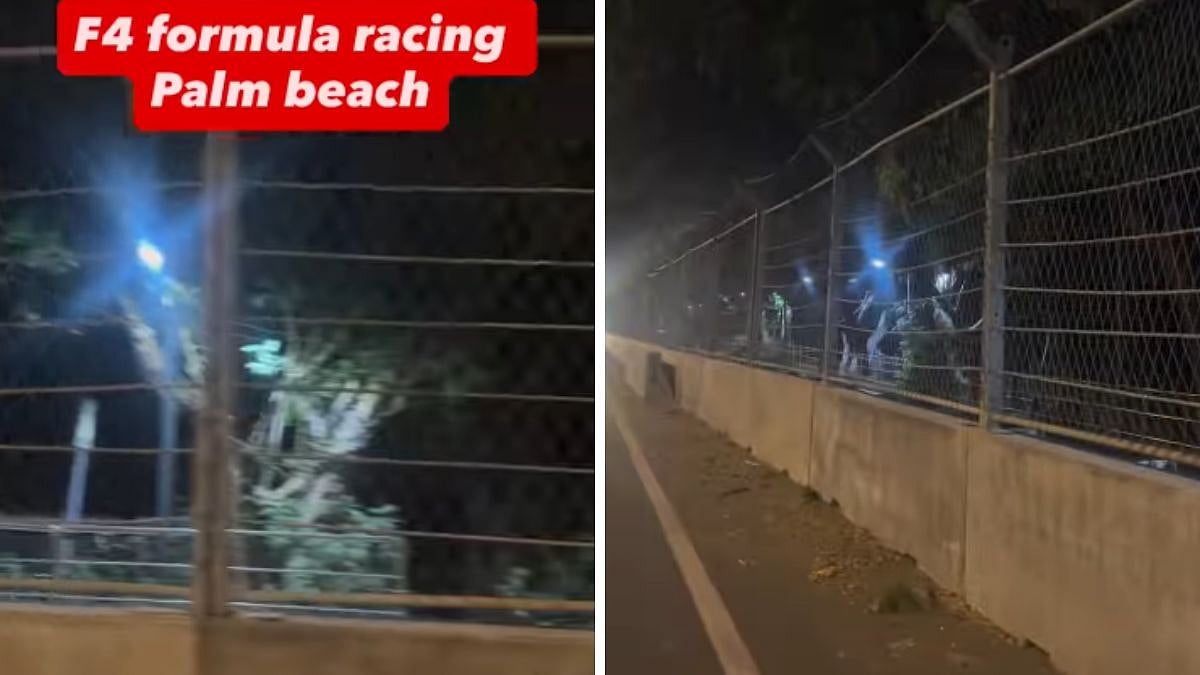 Navi Mumbai Formula 4 Race: Barricades, Safety Nets Installed Along Palm Beach Road Ahead Of December Street Circuit Debut | VIDEO
