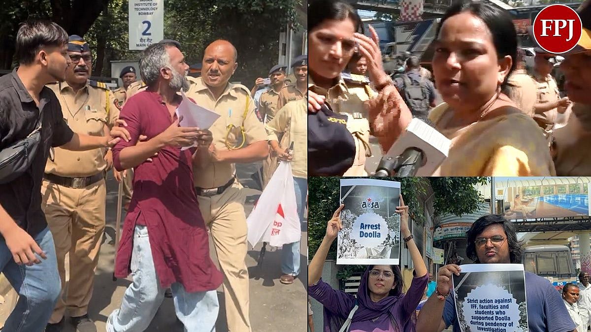 Sahil Wakode Death Case: Protesters Detained By Mumbai Police During ‘Chalo IIT Bombay’ March | VIDEO