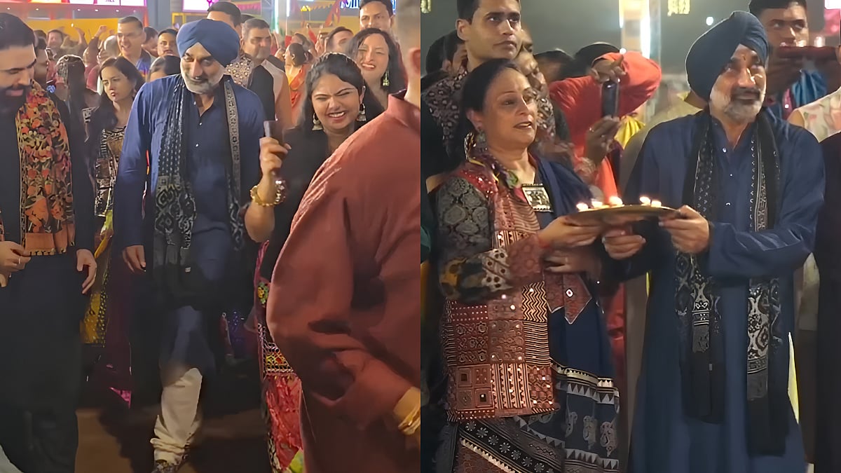 Indian Air Force Chief AP Singh Joins Navratri Celebrations In Vadodara, Watch The Video Of Him Playing Garba 