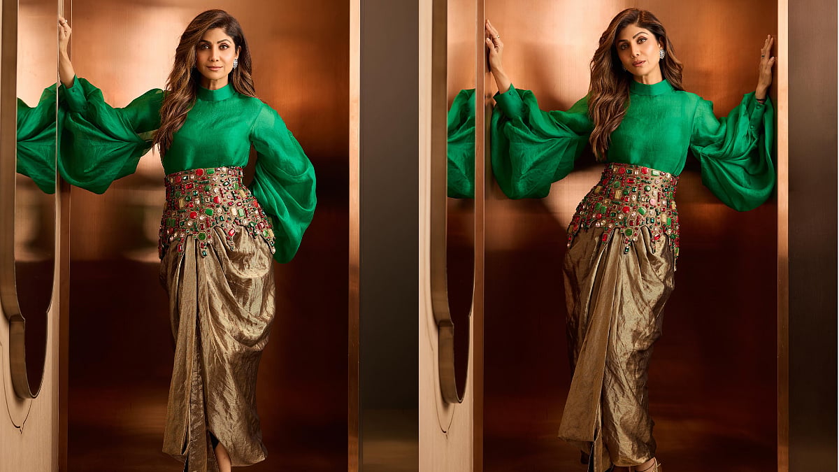 Shilpa Shetty's Bejewelled Waist Belt Steals The Show In Her Latest Indo-Western Ensemble