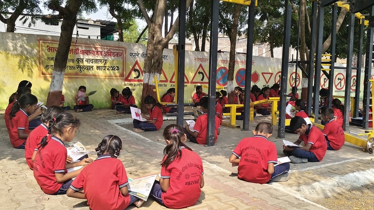 Nanded Village School Nurtures Reading Habit With Tree Library
