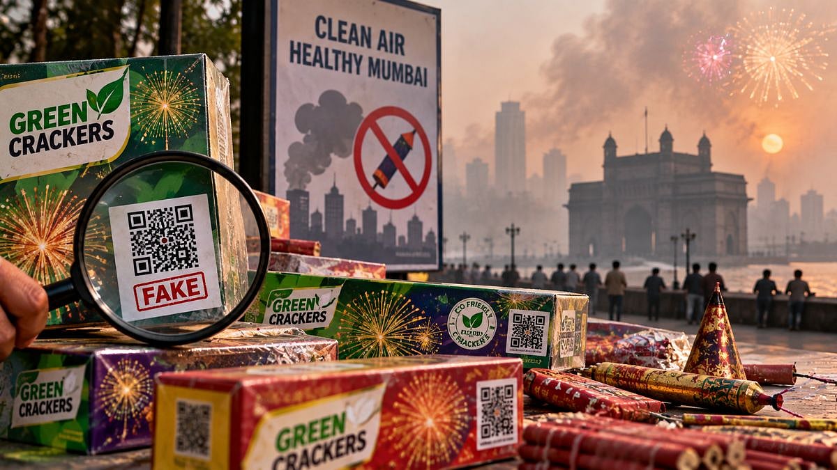Mumbai: Awaaz Foundation Finds Missing, Fake QR Codes On ‘Green Crackers’, Seeks Stricter Monitoring