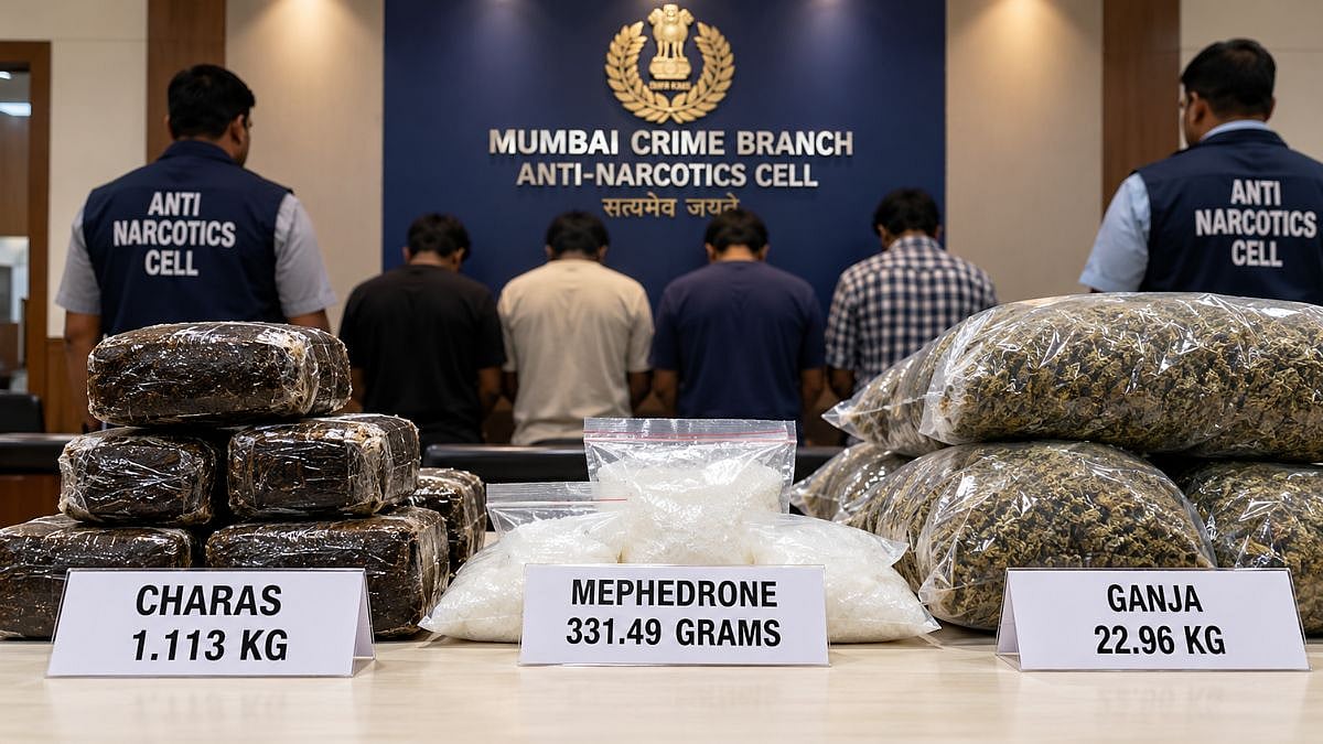 Mumbai Crime Branch Seizes Drugs Worth Over ₹1.33 Crore In 3 Operations Across Jogeshwari, Chembur And Tilak Nagar; 4 Arrested