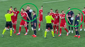 Michael Olise sent off for second yellow as Bayern draw 3-3 with Viking