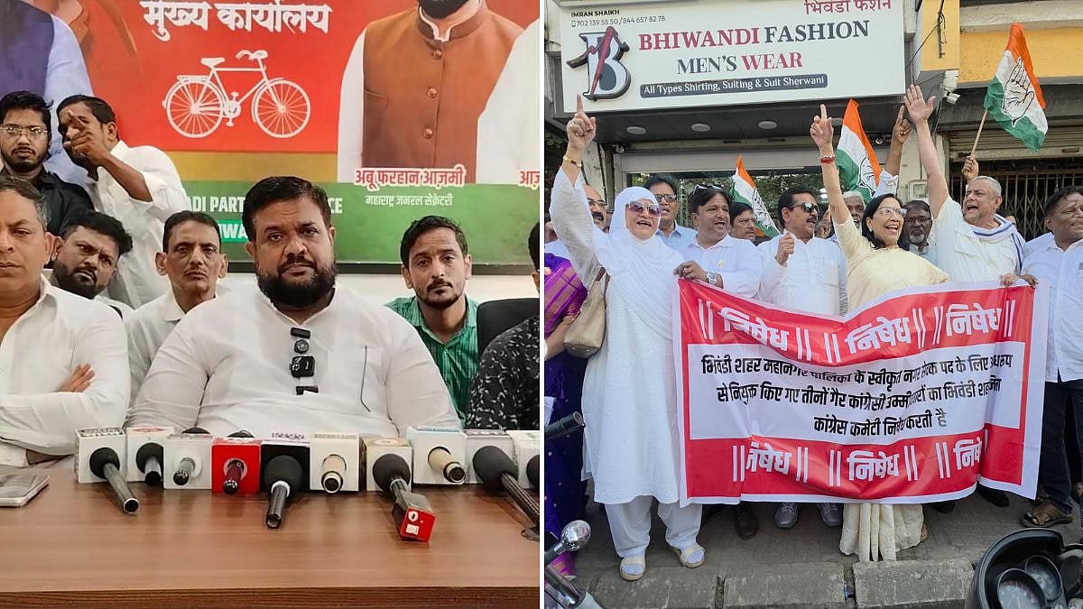 Bhiwandi Civic Body Nominations Trigger Political Row; Samajwadi Party Expels 6 Corporators For 6 Years, Congress Stages Protest