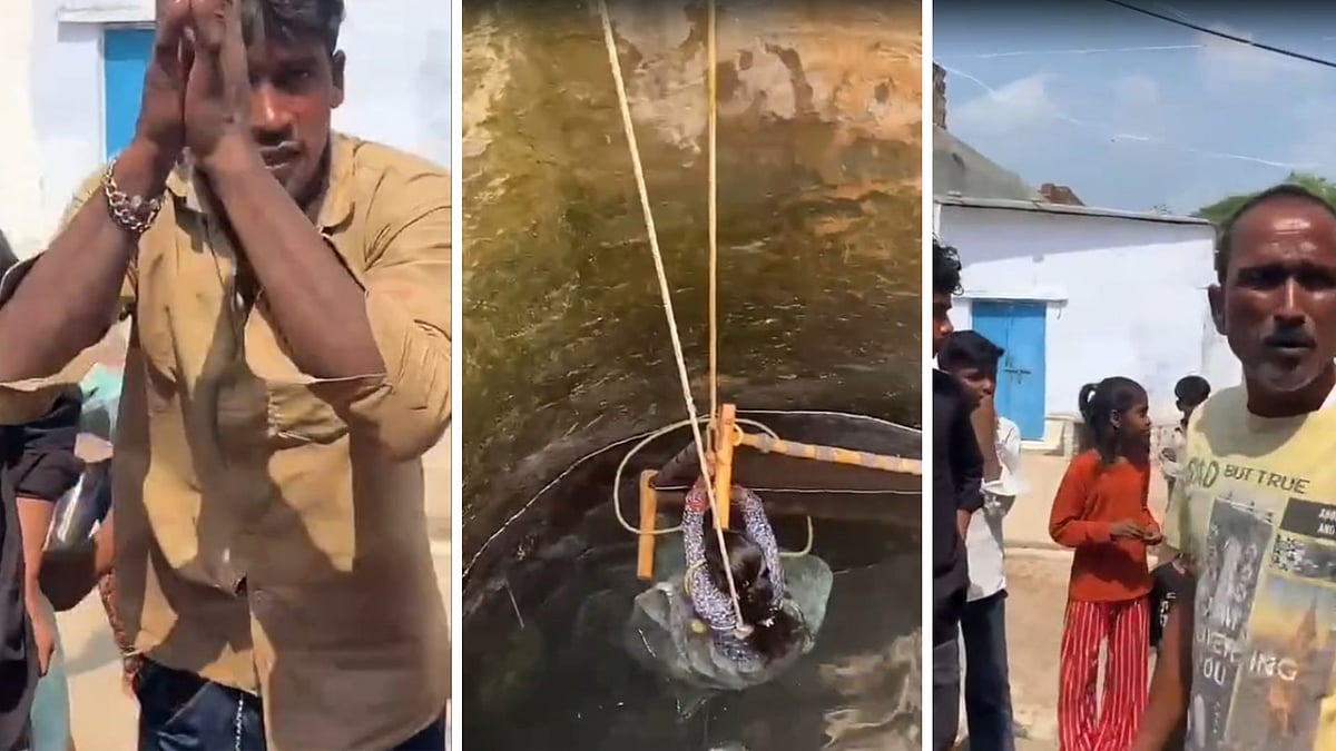 Wife Jumps Into Well After Dispute With Husband In Shivpuri, Rescued After 30 Minutes | VIDEO