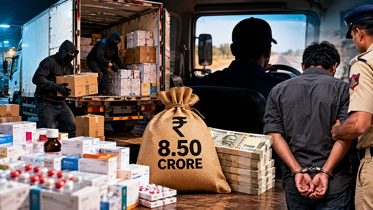 Bhiwandi Police Crack ₹8.50 Crore Medicine Robbery, Driver Allegedly Staged His Own Abduction