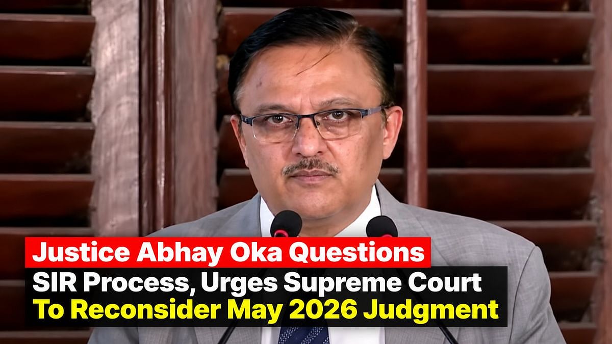 Justice Abhay Oka Questions SIR Process, Urges Supreme Court To Reconsider May 2026 Judgment