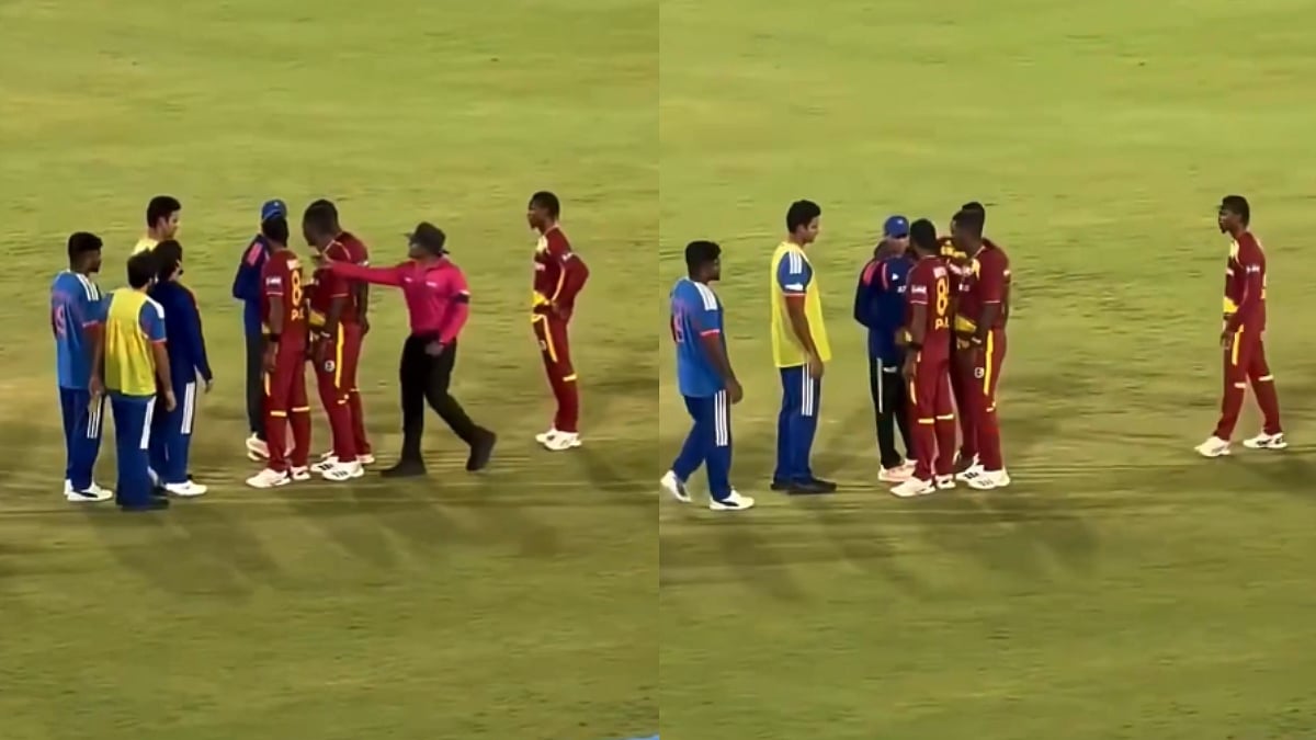 Tempers Flare Between Abhishek Sharma And Keemo Paul During Handshake; Umpires Step In To Calm Things Down | Video