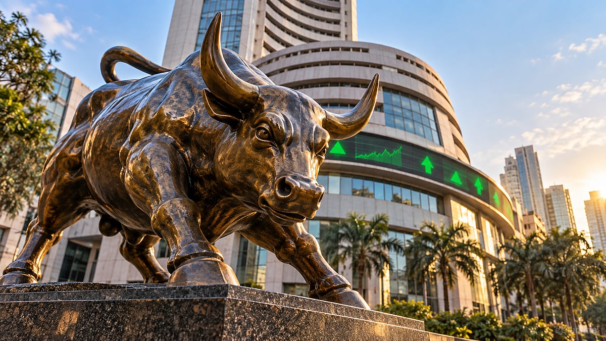 Bulls Dominate D-Street Ahead Of Weekend As Sensex Rises 414 Points, Nifty Tops 23,100 And Tech Mahindra Surges 8.45%