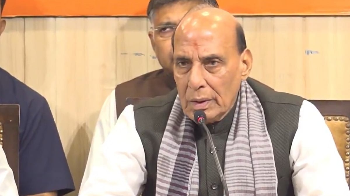Rajnath Singh Accuses Congress Of Fuelling Unrest, Claims Party Aims To Destabilise India's Democratic System