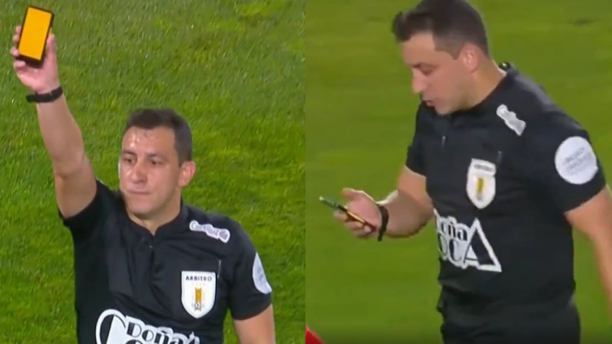 Football Goes Digital! Referee Uses Electronic Yellow And Red Cards During Match In Uruguay | Video