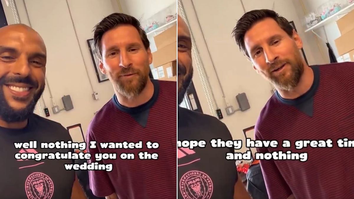  Lionel Messi Sends Special Wedding Wishes To Bodyguard Yassine Cheuko’s Sister | VIDEO