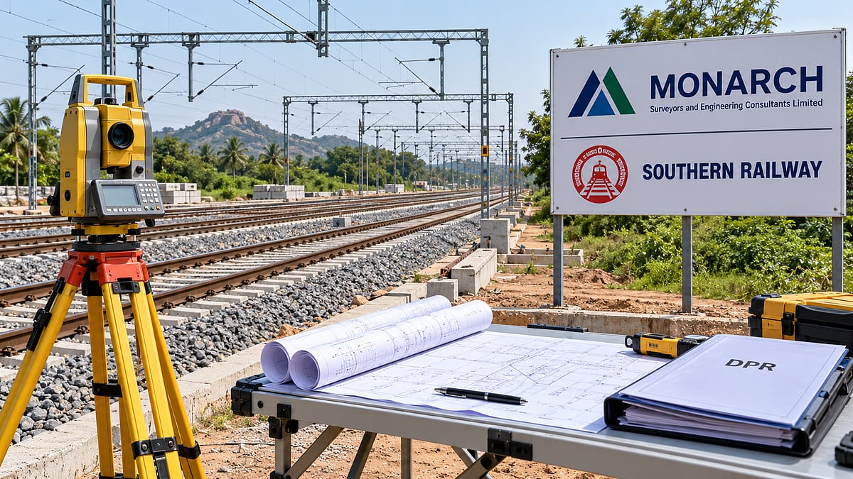 Monarch Surveyors Secures ₹51.20 Crore Southern Railway Order For Infrastructure Projects