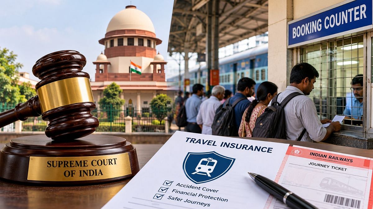 Supreme Court Makes Travel Insurance Mandatory For Offline Train Tickets From October 27