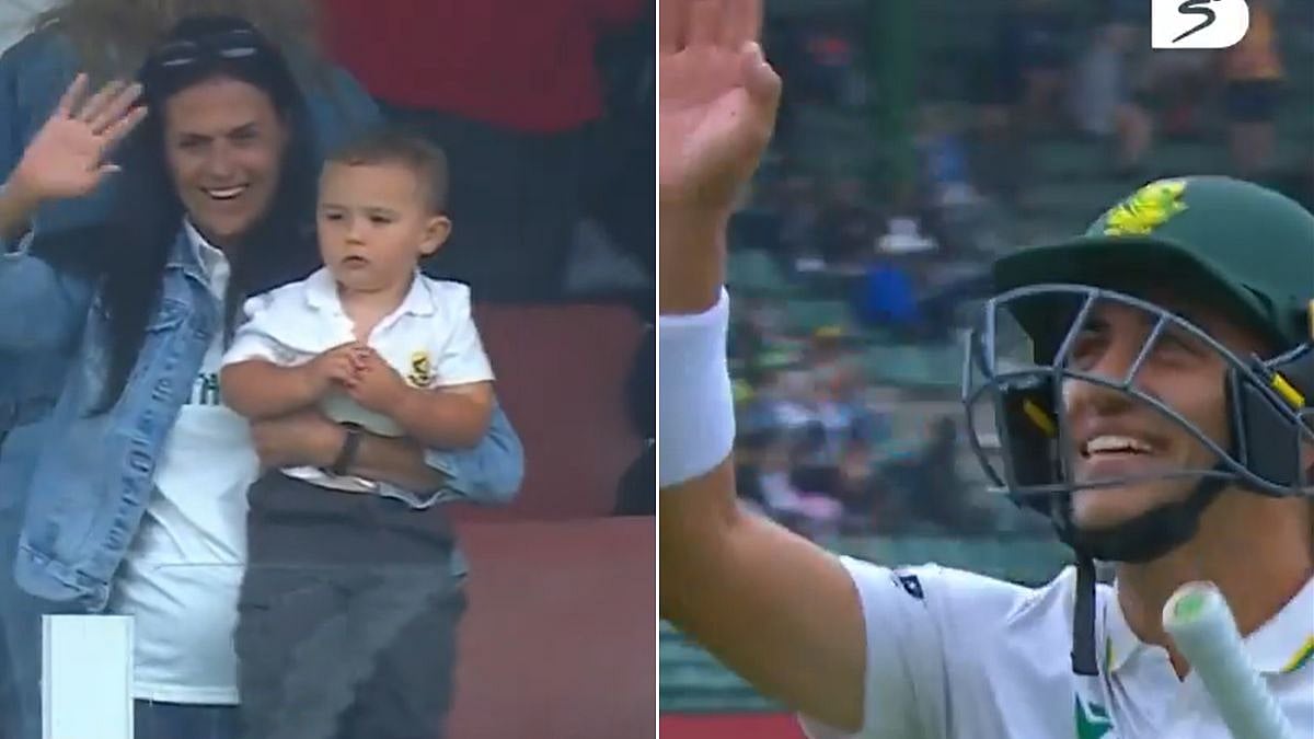 Marques Ackerman Shares Adorable Moment With Family During Test Debut Vs Australia | VIDEO