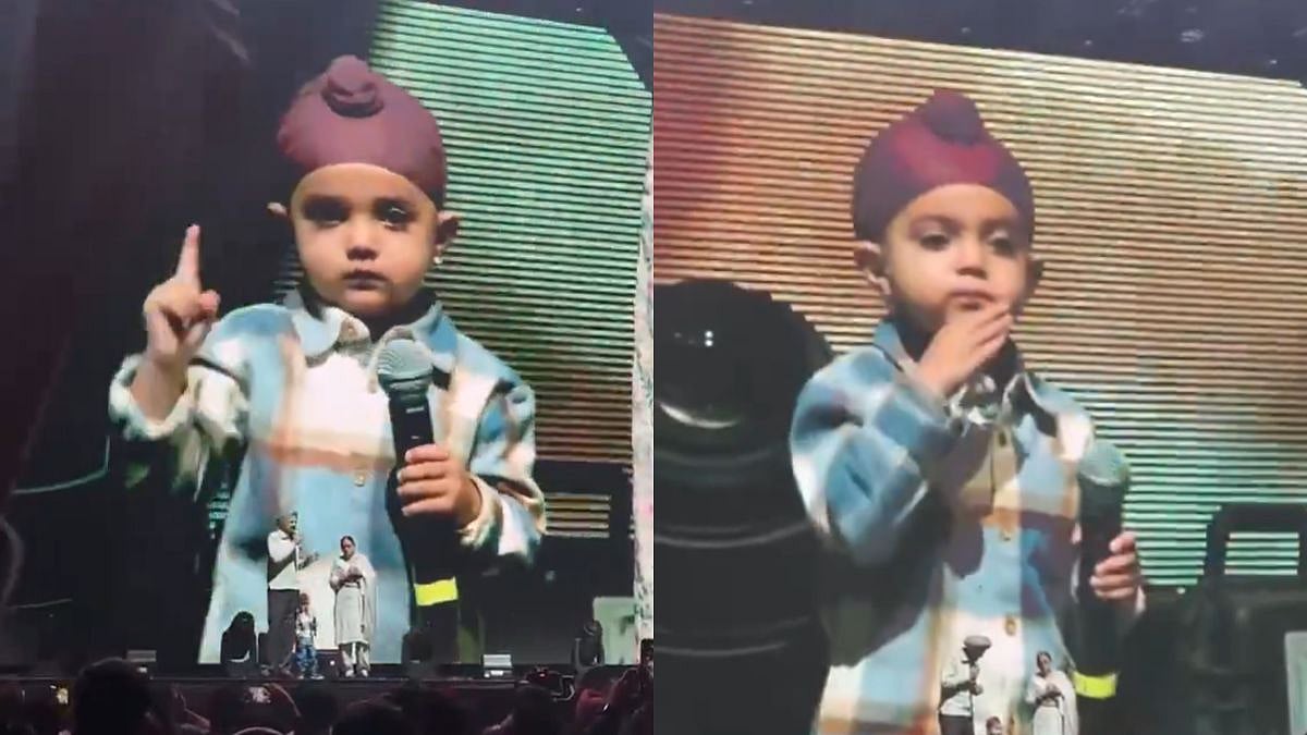 Sidhu Moosewala's 2.5-Year-Old Brother Seen Making Gun Gestures At Concert, Complaint Filed Against Parents 