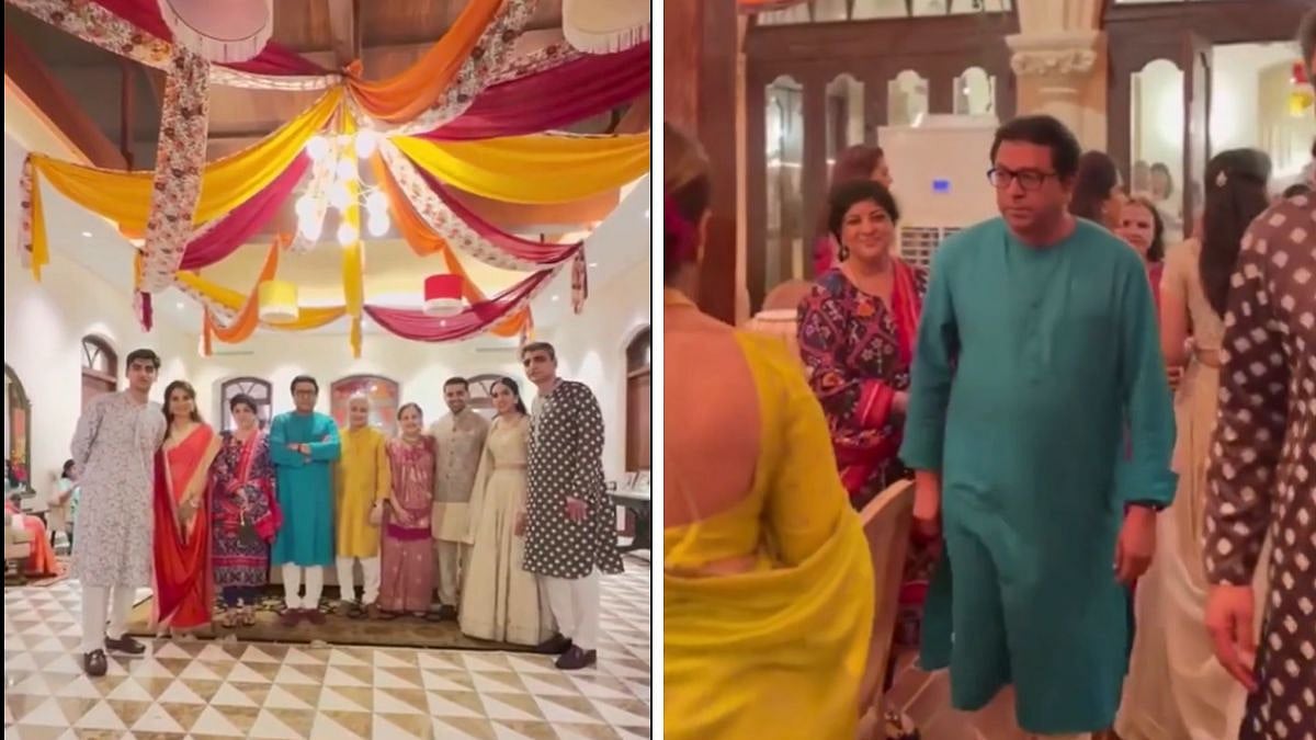 MNS Chief Raj Thackeray Attends Shiv Sena Leader Shaina NC’s Daughter Shanaya Munot’s Engagement Ceremony In Mumbai | VIDEO