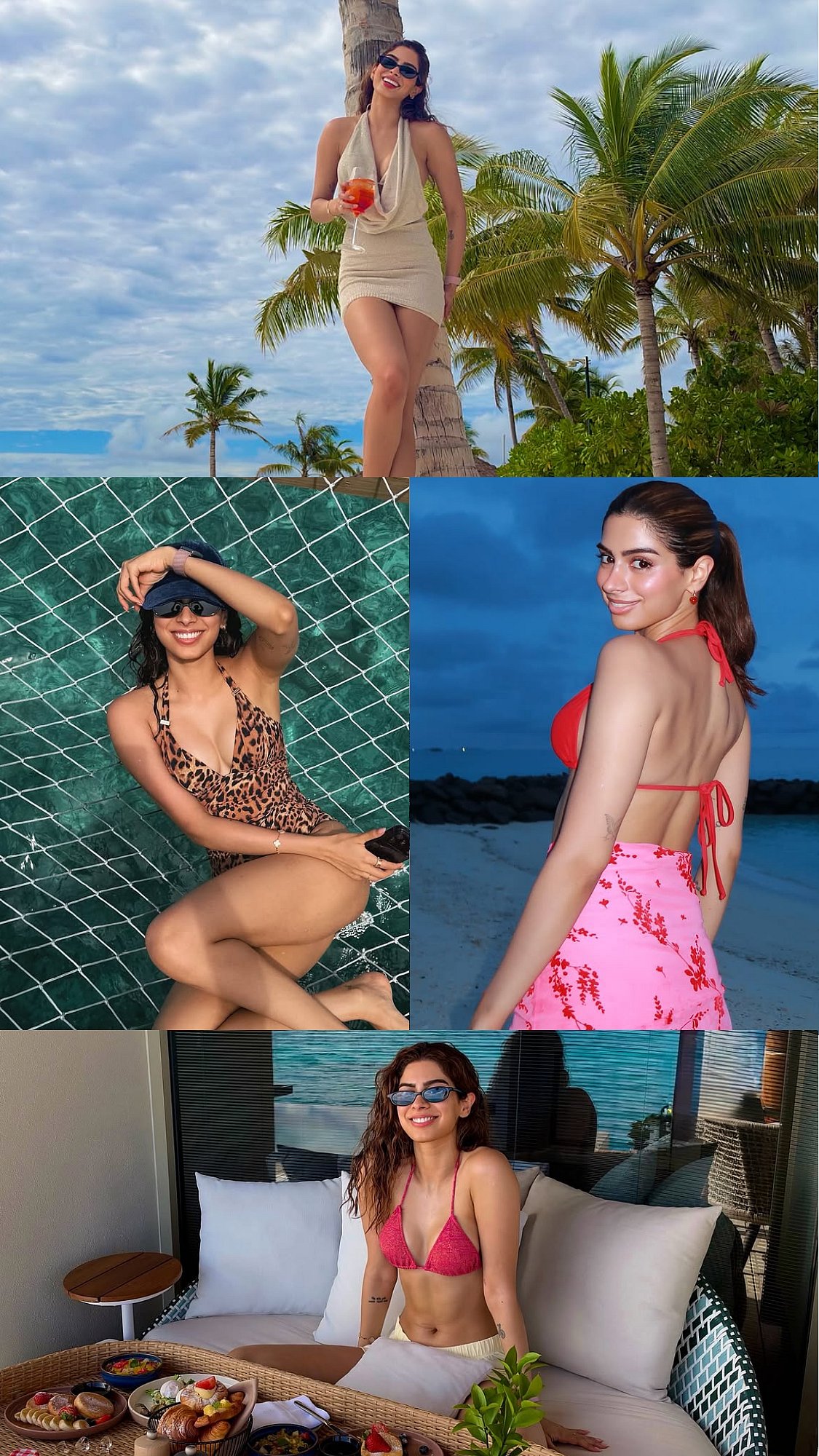 From Leopard Swimsuit to Hot-Pink Bikini, Inside Khushi Kapoor’s Sun-Soaked Maldives Getaway