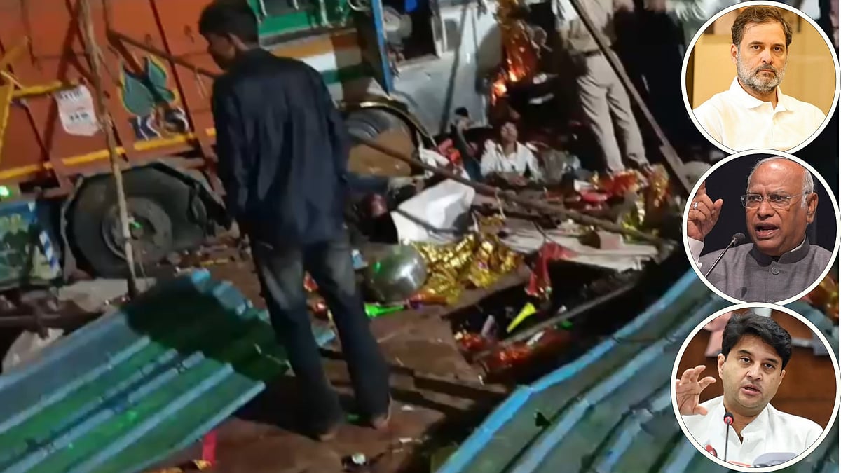 Gwalior Sheetla Mata Temple Truck Accident: Condolences Pour In For Victims, Congress President Mallikarjun Kharge Questions Crowd Management | VIDEO