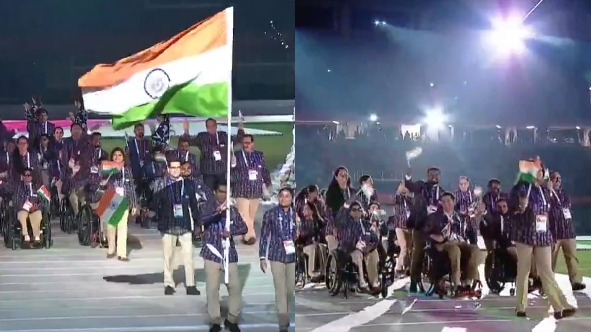 Asian Para Games 2026: Pramod Bhagat And Simran Sharma Lead Indian Contingent At Grand Opening Ceremony In Japan | Video