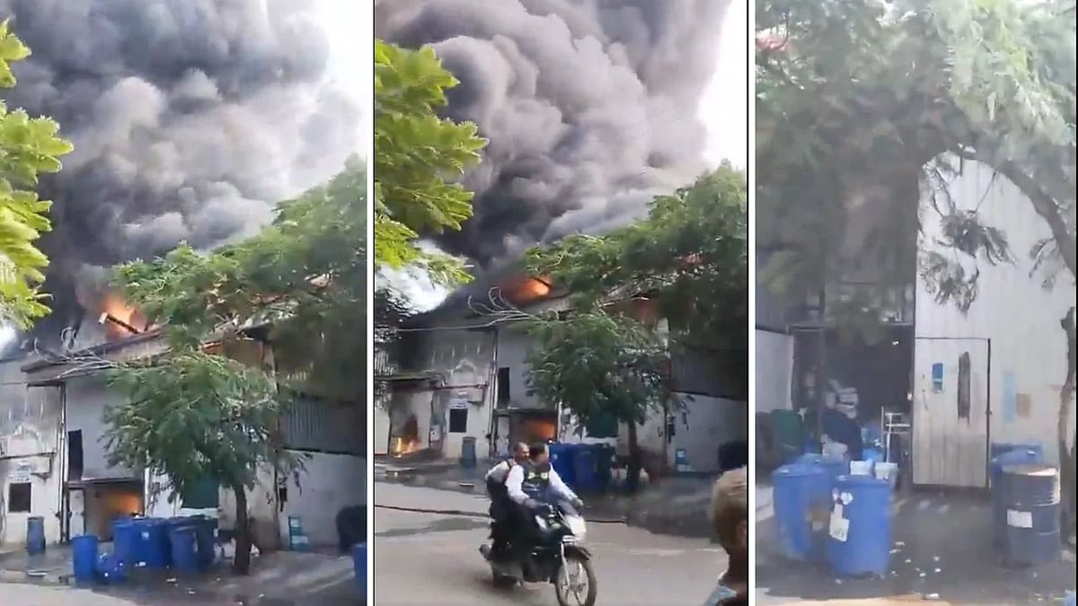 Indore Fire: Blaze Engulfs Three Factories At Beta Industrial Park; Losses Worth Crores Feared | VIDEO