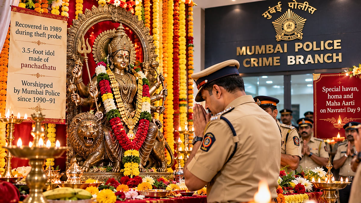 Crime Branch Worships 36-Year-Old Recovered Panchadhatu Goddess Idol During Navratri; Police Commissioner To Attend Maha Aarti