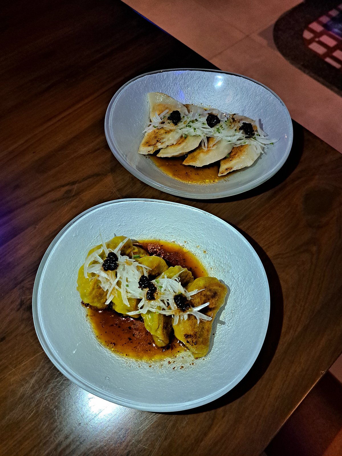 Tori Gyoza and Renkon Chizu Gyoza