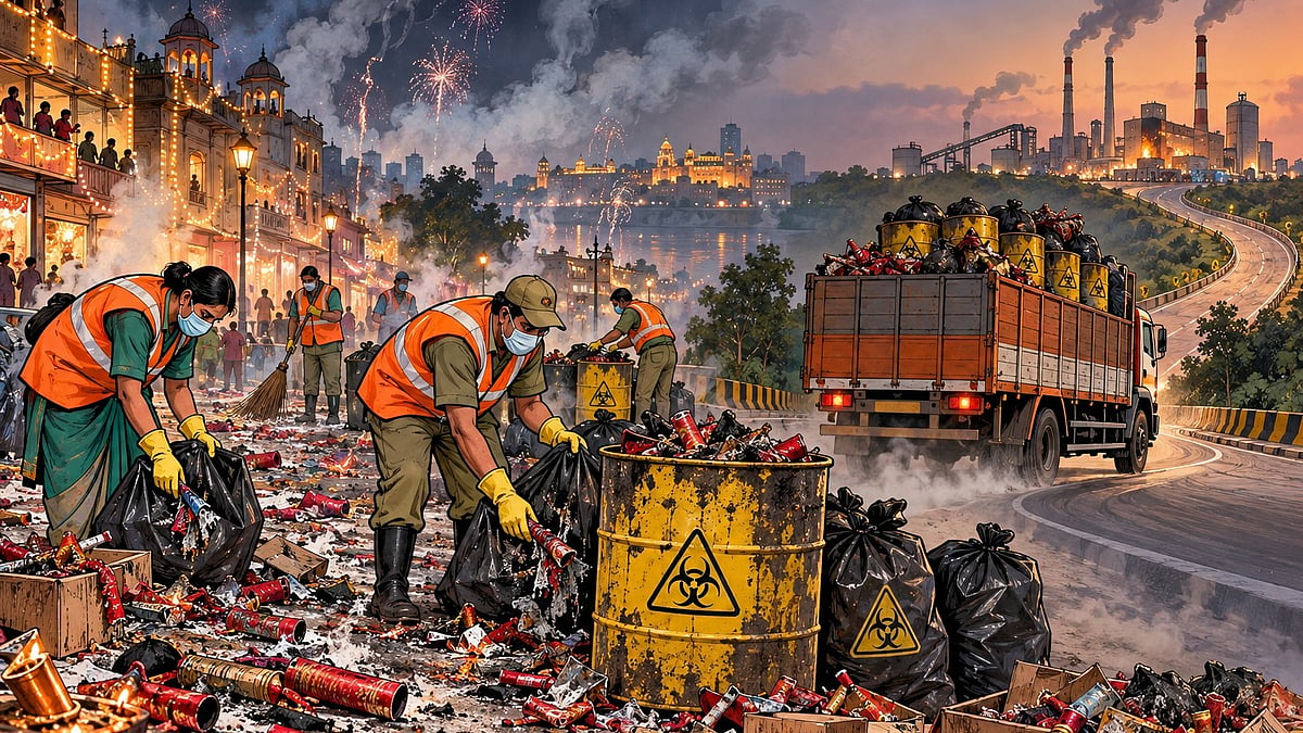 Diwali's Toxic Leftovers! Bhopal To Send Over 1 Tonne Of Firecracker Waste To Pithampur For Scientific Disposal