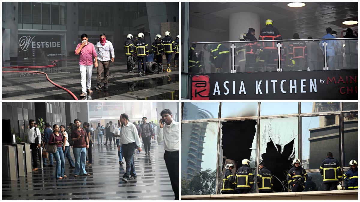 Mumbai's Kohinoor Square Engulfed In Smoke After Restaurant Fire In Dadar West, Firefighters Rush To Spot