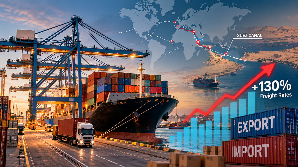Global Freight Rates Surge 130% Since February 2026, West Asia Tensions Raise Shipping Costs As India's Trade Grows