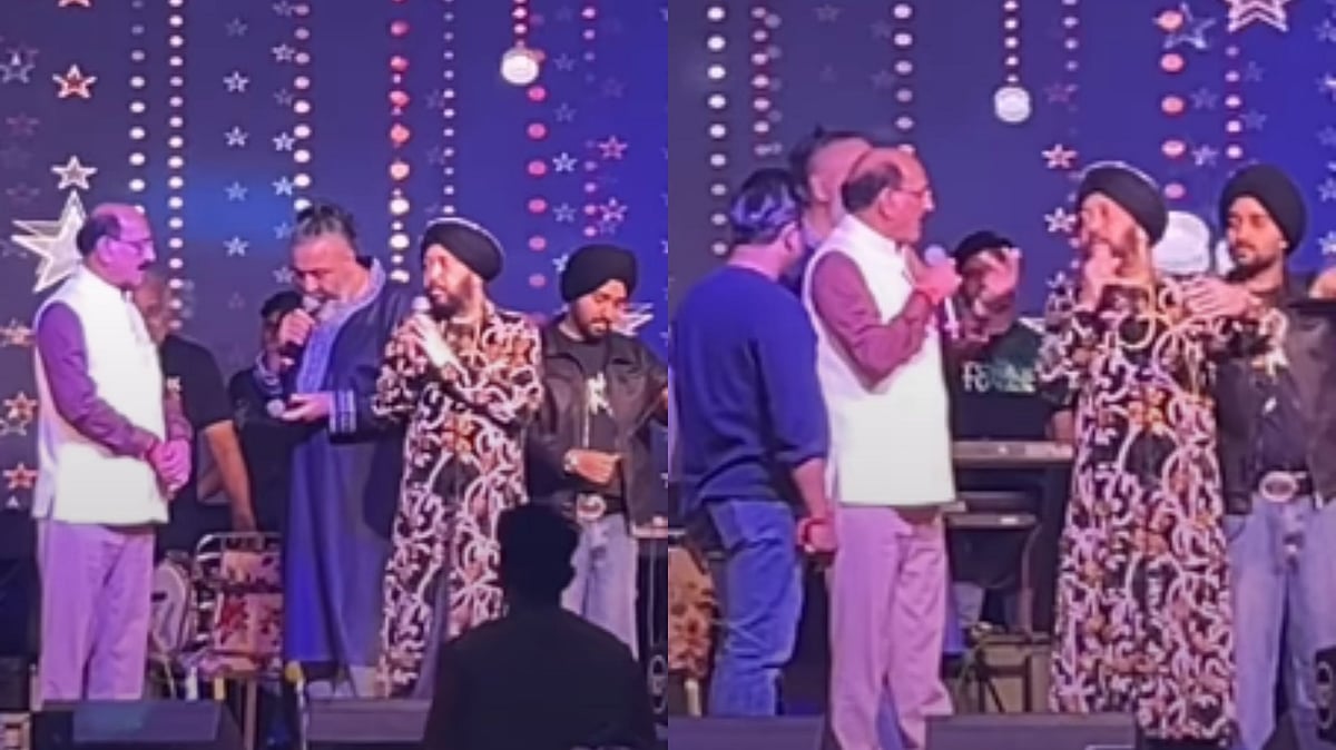 'Bewakoof Bana Rahe Hai': Daler Mehndi Confronted By Uttarakhand Min Subodh Uniyal Over Alleged Intoxication At Navratri Event - VIDEO