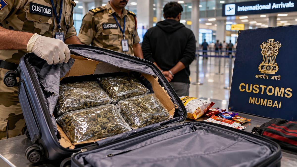 Mumbai Airport Customs Arrests 31-Year-Old Kerala Man With Cannabis Worth ₹1.20 Crore Smuggled From Vietnam At CSMIA