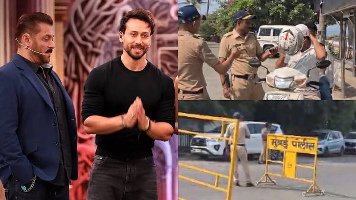 Security Tightened Outside Salman Khan's Galaxy Apartments After Tiger Shroff Firing Incident; Police Check Vehicles Near Residence