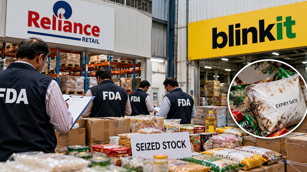 Maharashtra FDA Cracks Down On Reliance Retail, Blinkit Warehouses Over Food Safety Violations, Seizes ₹48 Lakh Worth Of Stock