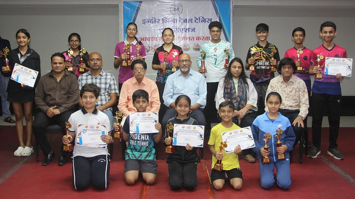 Aaradhya Rajput Wins Double Crown, Abu Bakar Clinches Men's Title At Indore Table Tennis Championship