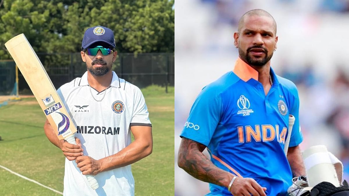 Shikhar Dhawan Congratulates Mizoram Batsman Chinmay Sutar After Historic Ranji Trophy 400