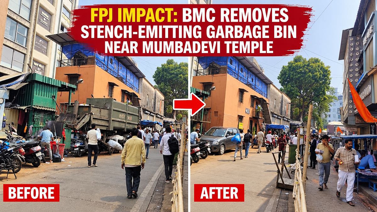 Mumbai: BMC Removes Stench-Emitting Garbage Bin Near Mumbadevi Temple In Bhuleshwar After FPJ Report